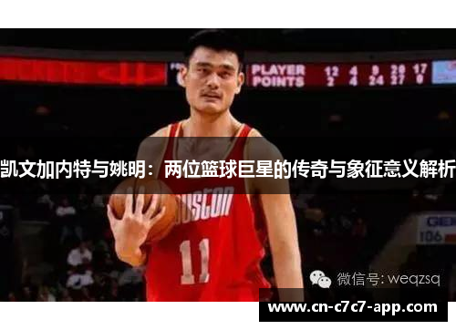 凯文加内特与姚明：两位篮球巨星的传奇与象征意义解析